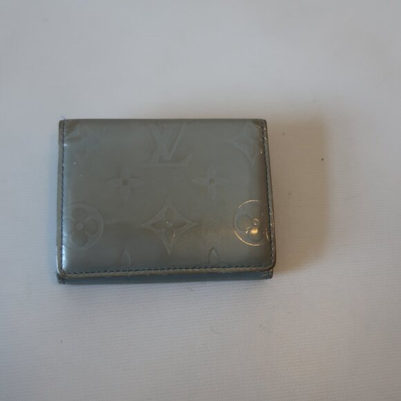 Authentic Womens Louis Vuitton Monogram Vernis Ludlow Coin Purse Gris Wallet - Picture 8 of 16